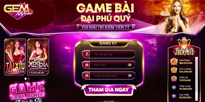 Hướng dẫn đăng ký Gemwin đơn giản cho newbie