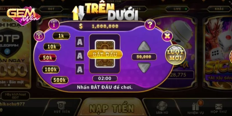 Kinh nghiệm giúp chơi mini game trên dưới tăng hiệu quả