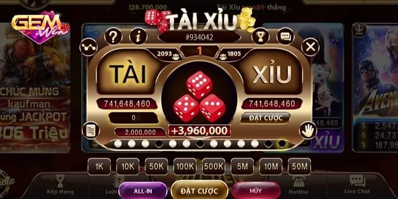 Cách chơi tài xỉu livestream