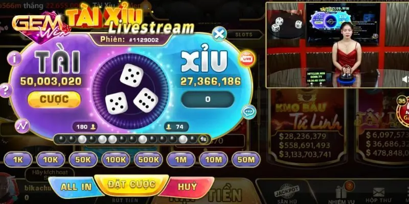 Chia sẻ thủ thuật đặt tài xỉu livestream tại Gemwin luôn thắng