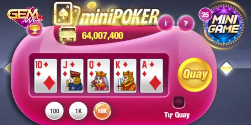 Hướng dẫn cách chơi Mini Poker cơ bản cho người mới